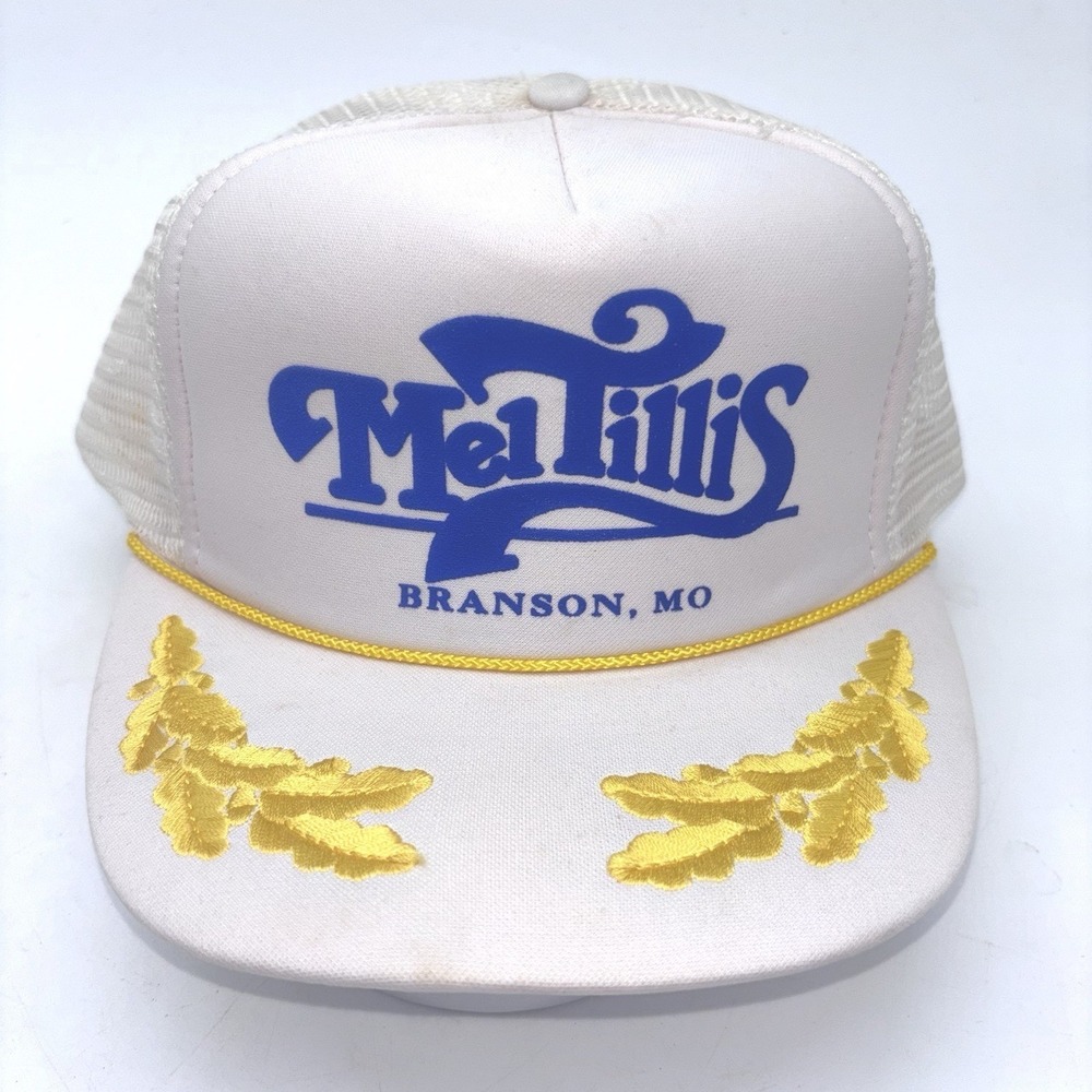 Vintage Mel Tillis Mesh Snapback Otto‎ Cap Trucker Hat Branson Scrambled Eggs